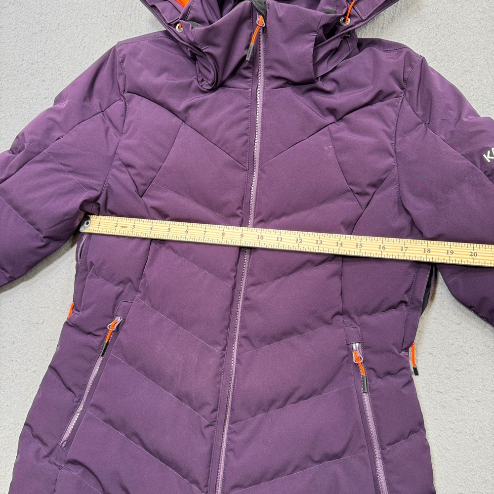 Karbon Puffer Jacket Women's 8 Purple Insulated Hooded Snowboard Thermal Canada - Picture 4 of 7